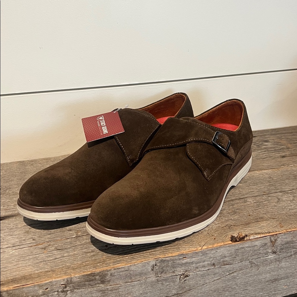 Stacy Adams Men's Taylen Plain Toe Monk Strap size 10